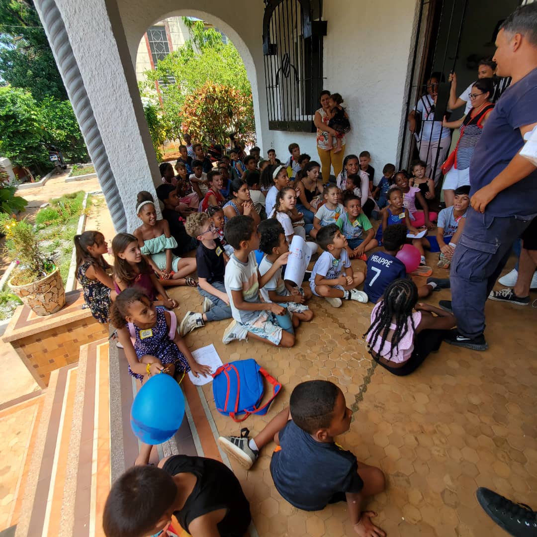 Children at Vacation Bible School in Havana, Cuba