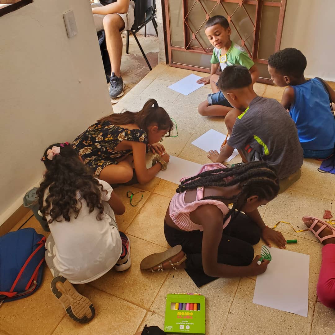 Children at Vacation Bible School in Havana, Cuba