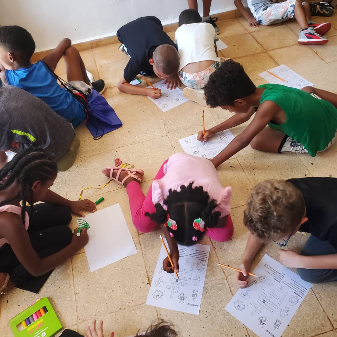 Children at Vacation Bible School in Havana, Cuba