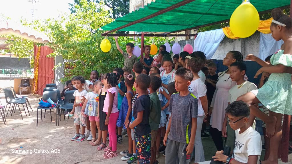Children at Vacation Bible School in Havana, Cuba