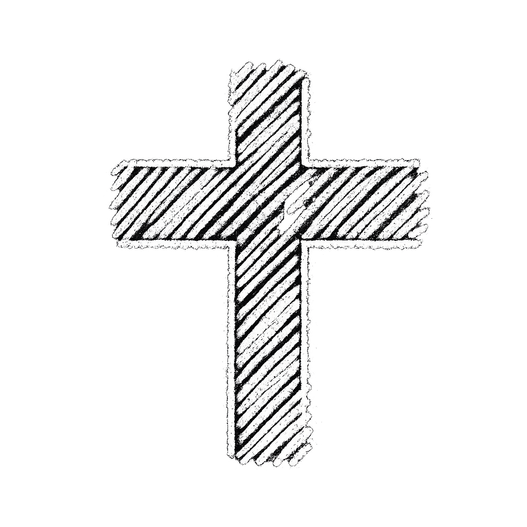 The Hands and Feet of Christ Jesus cross logo