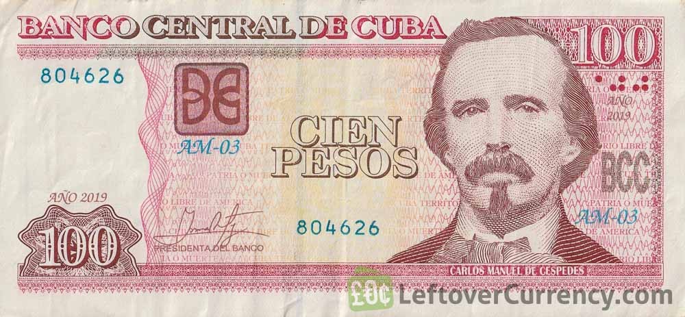 100 Cuban Peso note